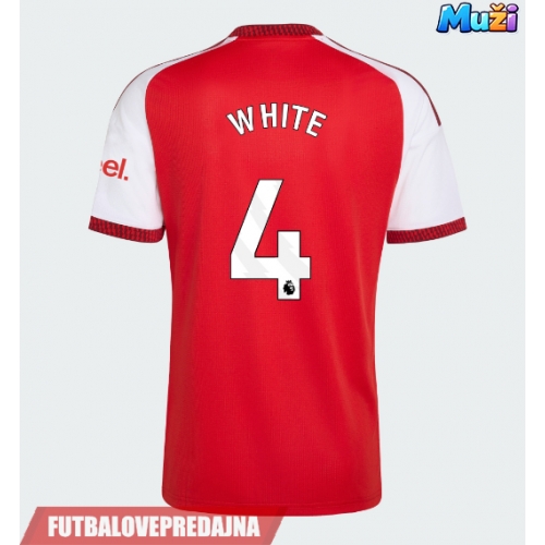 Lacne Muži Futbalové dres Arsenal Ben White #4 2026-27 Krátky Rukáv - Domáci